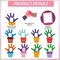 96 Pcs Spring Hand Picture Frame Crafts DIY Handprint Flower Pot Hand Keepsake Picture Frame Craft Gifts with Flower Stickers for Spring Mother's Day Party Home Activities